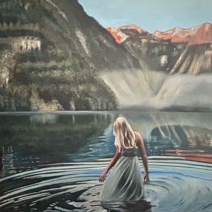 Magical Lake Original Oil Painting